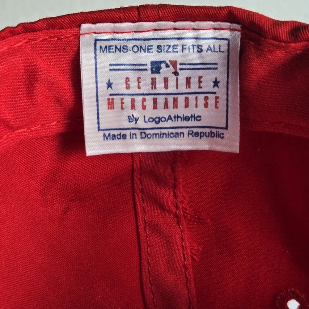 Vintage MLB Texas Rangers Hat Cap Men's Red Snapback Logo Athletic 90s‎
